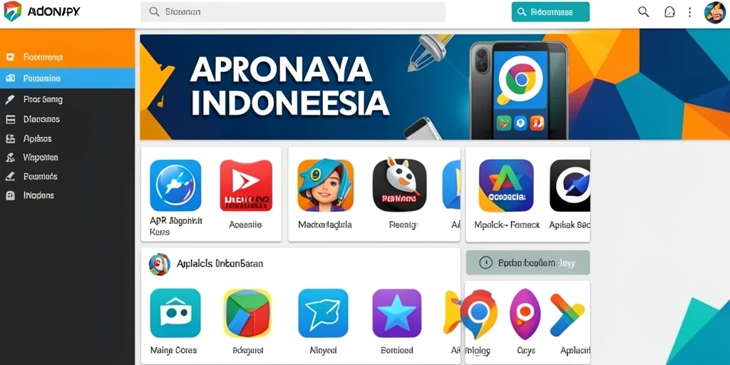 Tampilan awal yang menarik dengan grafis menawan.